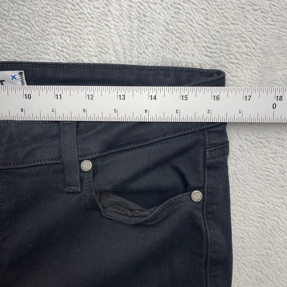 PAIGE Skyline Boot Black Denim Jeans Women's Size 31 Bootcut Flare - Picture 5 of 9